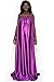 V Steam Gown (purple), Bath Robe, full body covering, soft and sleek fabric, eco-friendly for spa, sauna, hair salon and more