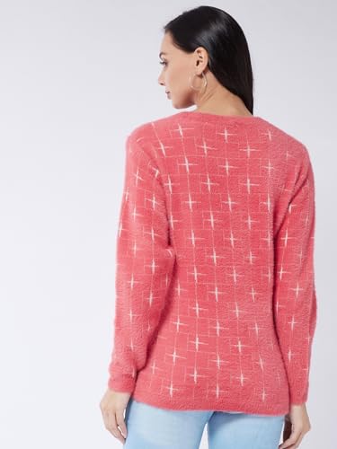 Image of Modeve Women Flower Print Sweater for Winters||Winterwear||