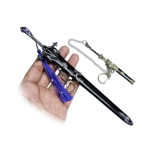 Image of UNSHARPED Metal KATANA Keychain with stand - Multicolor