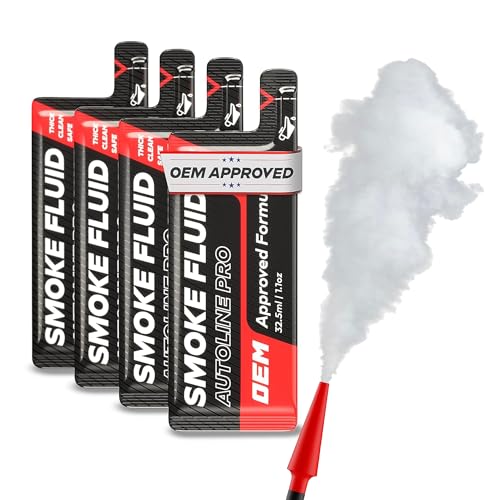 Automotive Smoke Machine 4.4oz Fluid Solution - Starter Size | Thick Smoke | Clean Output | OEM Approved for EVAP Leak, Vacuum, Exhaust, Turbo, Super Chargers, Fuel & Intake and More