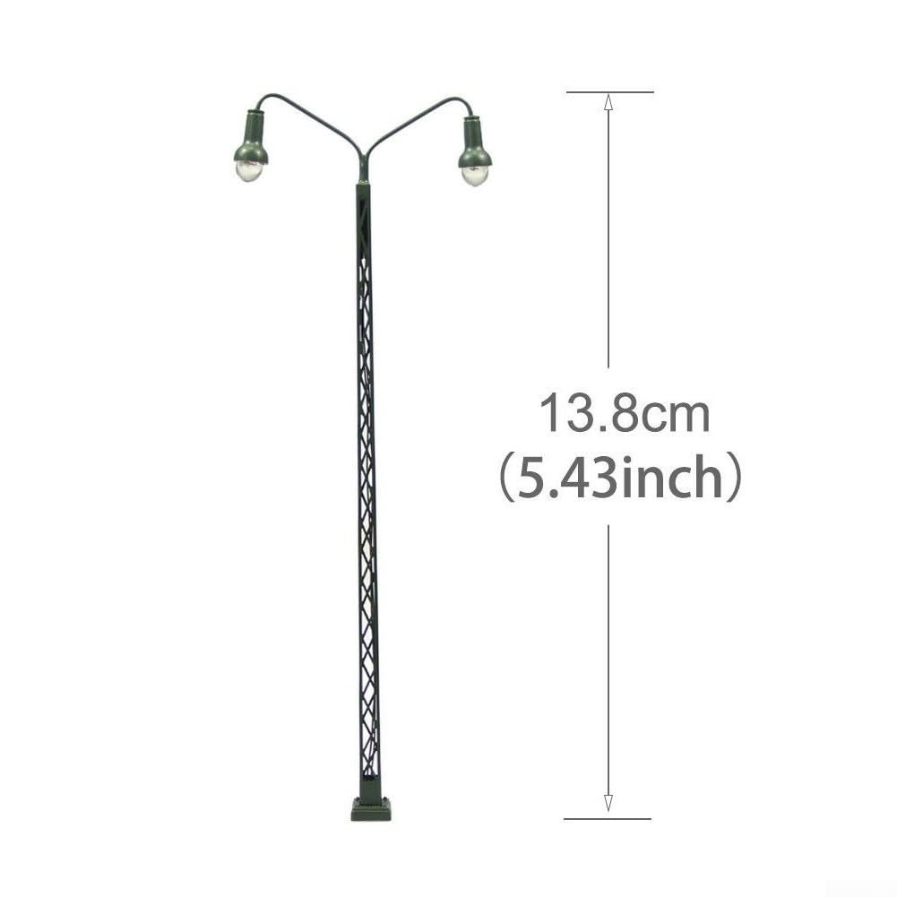 Verlichting H0 - Éclairage pour trains miniatures (12) - 12 mâts à Verlichting H0 - Éclairage pour trains miniatures (12) - 12 mâts à
