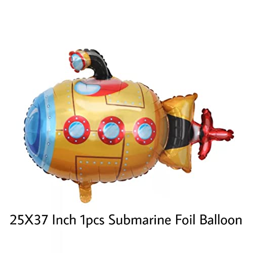 Image of Party Decorz Submarine Foil Balloon Big Size(25X37 Inch,1 Pcs) Vehicles /Transportation Foil Balloon For Children Birthday Party Decoration