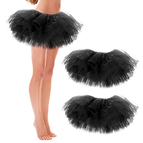 Amazon.com: 3 Pack Women Teens Adult Tutu Skirt, 5 Layers Puffy