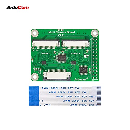image for Arducam Multi Camera Adapter Module V2.2 for Raspberry Pi 5, 4B, Compa