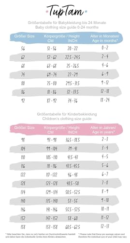 TupTam Baby Mädchen Jungen Strampler mit Langarmshirt Aufdruck Spruch 2 teilig, Farbe: Biene Gelb/Streifen Grau, Größe: 56