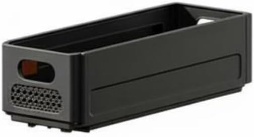 Amagogo Cabinet Organizer Pull-Out Drawer Basket Expandable Storage Bin Stackable Design Ventilated Construction Suitable for Pantry Kitchen Apartment, Black, S