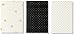 Kate Spade New York Triple Notebook Set, Black Dot