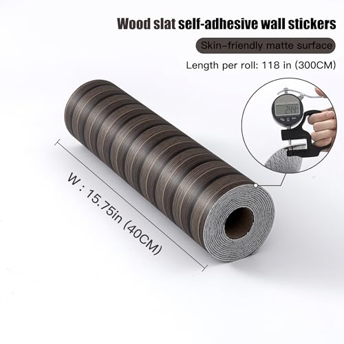 Paneles de madera sintética 3D autoadhesivos para techo y pared 4
