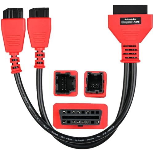 ✅【2024 Cavo OBD2 Professionale 12+8 Funziona per Fiat Chrysler Alfa】L'adattatore cavo Autel originale FCA 12+8 OBD2 adatto per Fiat Dodge Jeep è un valido aiuto attraverso il gateway FCA. Questo cavo diagnostico FCA 12+8 OBD2 per Fiat Alfa Lancia può bypassare il protocollo gateway FCA, collegare lo scanner direttamente all'auto per eseguire una gamma di funzioni avanzate.