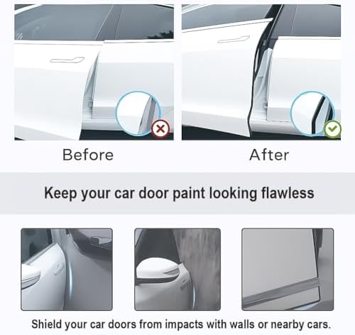 U Shape Car Door Edge Protector Strip Compatible with Chevrolet Forester, Universal Fit, Scratch Protector, 16.4ft/5m Length Guaranted