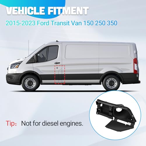 Image of Transit Fuel Door,Transit Gas Door Assembly with Black Cover
