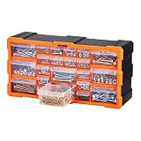 VEVOR Organizer per Minuteria a 22 Cassetti, Cassettiera Porta Minuteria Impilabile, Contenitore da Parete per Viti, Bulloni, Ferramenta e Componenti piccoli, Ideale per Garage, Casa e Laboratorio