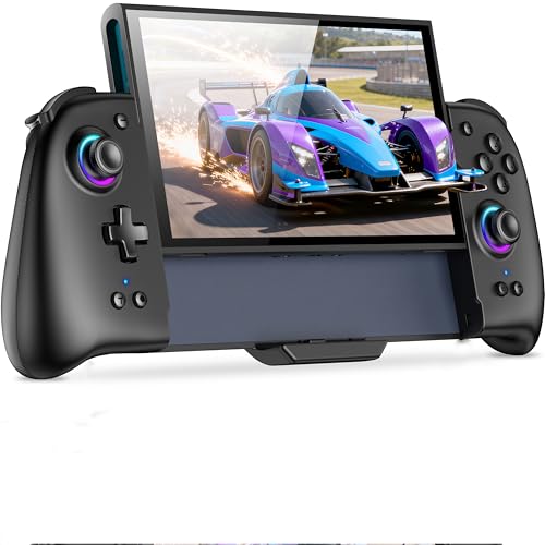 スイッチ 2 コントローラー RGBライト マクロ機能 携帯モード グリップコントローラープログラム編集 ジャイロセンサー搭載 振動 連射機能 無線 1000mAh大容量 Switch1/OLEDに対応しない