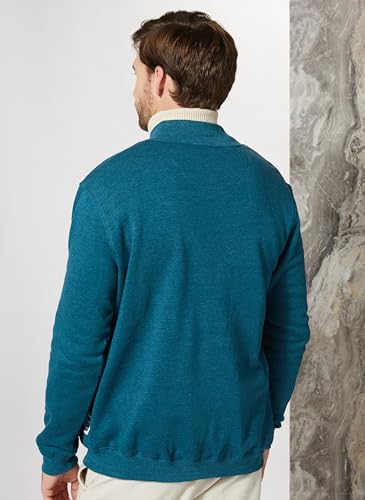 Image of Amazon Brand - Symbol Men Cotton Blend High Neck Fleece Sweatshirt