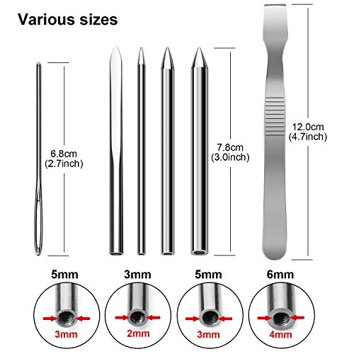 AIEX 6pcs Paracord FID in acciaio inox Paracord