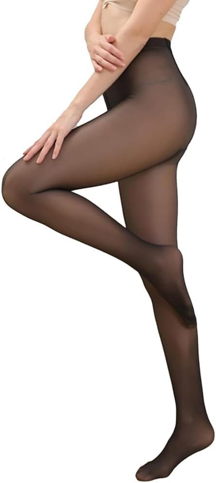 donson Women Heavy Fleece Stocking | Dual Shade Thermal Pantyhose for Warm Free Size-picture-19