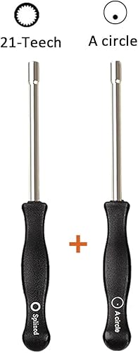 Miniatura 2 de Kit de destornilladores de ajuste de carburador de 21 dientes estriados + círculo A, kit de herramientas de ajuste de carburador pequeño para motor