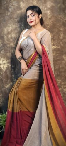 Image of Pure Cotton Saree | Soft & Lightweight | Handloom Woven Elegance for Festive & Casual Wear