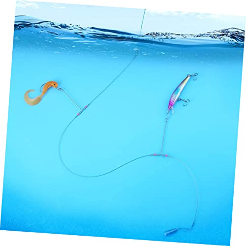 Happyyami 10 piezas líderes de pesca resistentes con giratorios miniatura 6