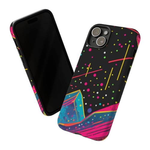 Coque mate iPhone 15 Plus paysage cosmique pour éviter les rayures - 2