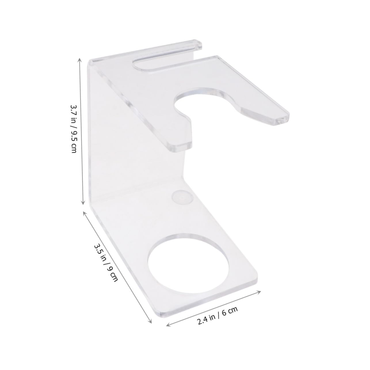 NULYLU 2pcs Acrylic Shower Razor Bracket Combs for Men Razor and Brush Holder Durable for Use
