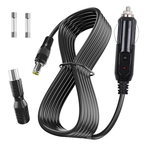 12V/24V Car Charger Cable, Compatible With Jackery Portable Power Station