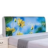 ⛪【Decoración de dormitorio】 La elegante y colorida funda para cabecero de cama se adapta perfectamente y se puede combinar con dormitorios de diferentes colores, de modo que su desgastado cabecero se vea nuevo y haga que su dormitorio sea más hermoso. Esta es la forma más económica de proteger el cabecero y refrescar la decoración del dormitorio.