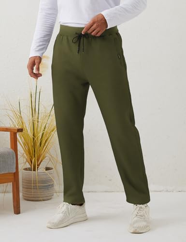 Gihuo Men Sweatpants Sherpa Fleece Lined Sweatpants Winter Thermal Active Outdoor Sports Track Jogger Pants3