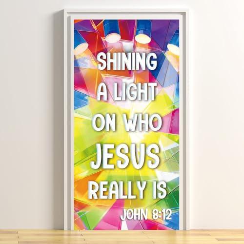 VBS 2026 Classroom Decorations Shining a Light on Jesus Door Cover Banner
