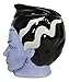 Ebros Gift Ceramic Ghastly Mrs Frankenstein Bride Skull Cookie Jar Decorative Figurine 8.25
