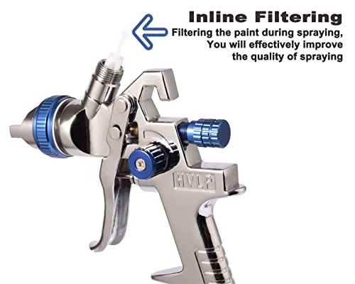 Dynastus 22 Oz. Hvlp Air Spray Gun Auto Car Detail Paint Sprayer, Replaceable 3 Nozzles 1.4Mm 1.7Mmm 2.5Mm, With Filter And Air Regulator #TOP4