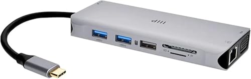 Miniatura 2 de Monoprice Estación de acoplamiento de triple monitor 12 en 1 Dual-HDMI + VGA MST, HDMI dual 4K, VGA, USB A de 5 Gbps, Gigabit Ethernet, lectores