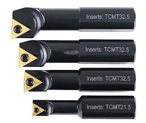 Barres d'alésage indexables 1,9 cm avec inserts carbure tungstène et vis Accusize EJ99-2180 - 7