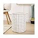 HANGGE Brudne ubrania kosz japońskie nowoczesne proste tkaniny sztuki brudne ubrania do przechowywania koszyka gospodarstwa domowe składane przenośny koszyk (Color : D-2, Size : 34x44cm)