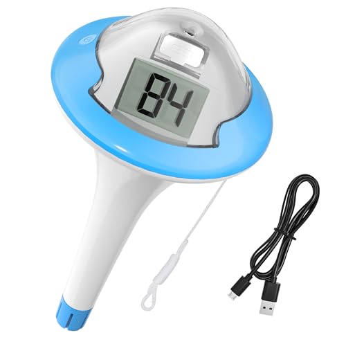 BALDR ET214-Blue Poolthermometer mit Dual-Display