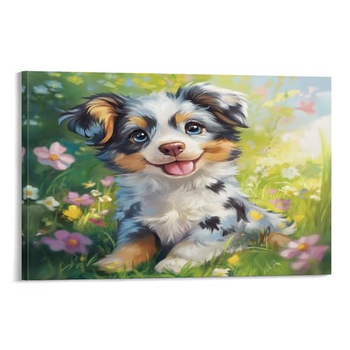 Peinture barteur australien sur toile pour raviver un couloir sombre et triste 30x45cm