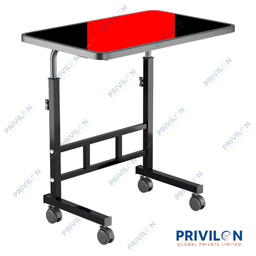 Image of Multi-Purpose Laptop Table, Study Table| Heavy Duty Bed Table| Adjustable for Height, Portable for Office, Work Form Home | DIY Table, Easy to Asembl (Adjustable Black)