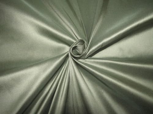Taffetas 100 % pure soie vert brumeux en 137 cm de large TAF306