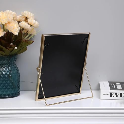 Image of Penny Wise | Trending Slim Gold Metal Photo Frame | Durable & Tarnish Resistant | Eco Friendly Metal | Classy Looking Desk Accessory | Home & Office Decor | Single Piece (4x6 Inches)