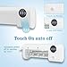 SHUKAN UV Toothbrush Sanitizer, Bathroom Toothbrush Holder Wall Mounted with Sterilizer Function, 1500mAh Charging, Timing Function, Toothbrush Organizer for Ladies Baby Family（White）