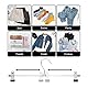 Hosenaufhänger,GUANJUNE 10er-Pack Rockaufhänger mit Verstellbaren Rutschfesten Clips Hosenaufhänger,Platzsparende Metallaufhänger für Mantel Kleidungsstück Jeans,30cm Lange Kleiderbügel(10er Pack)