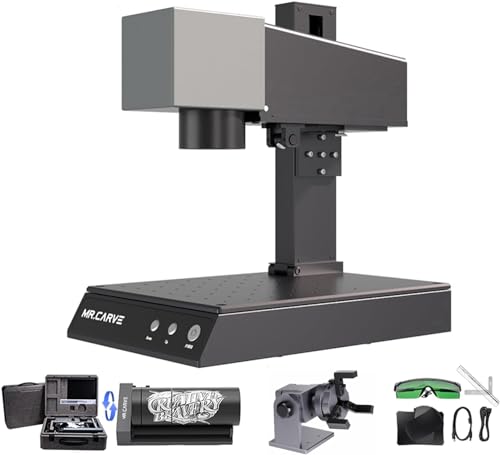 FONLAND M1 Pro Máquina de Marcado Láser de Fibra con Grabador Láser Portátil Rot...