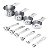 Solución de preparación multipropósito: las tazas de medición de acero funcionan excepcionalmente bien en aplicaciones de cocina, incluyendo la fabricación de bebidas de café, la integración de condimentos y la ayuda en la cocción de postres. Su capacidad para funcionar a la perfección como ayuda para la preparación diaria destaca su relevancia como regalos cariñosos para las personas que buscan un uso de múltiples escenas en su colección de usten