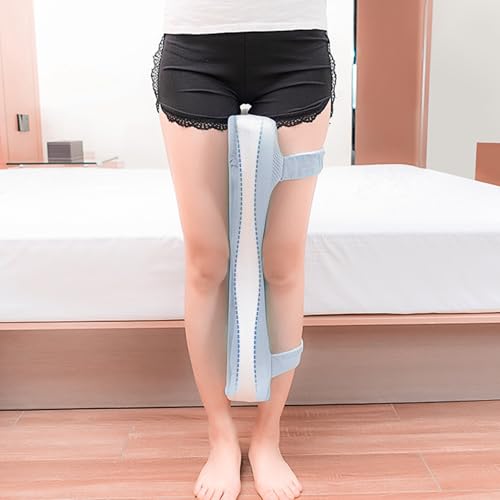 Oreiller de jambe mousse mémoire pour sciatique et coussin genou sangle réglable - 5