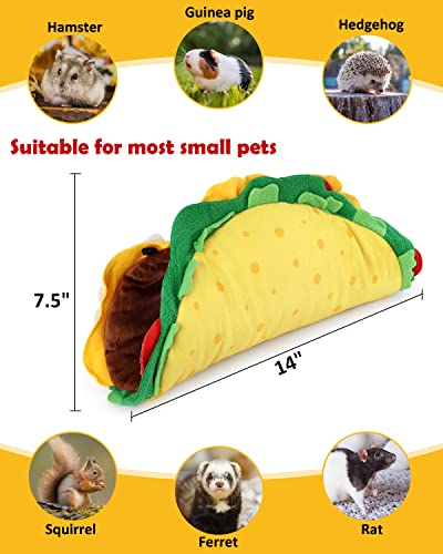 Percozzi-Taco-Hamster-Hammock-Hideout-Tunnel-House-Hedgehogs-Guinea-Pigs-Ferrets-Chinchilla-Small-Animal-Habitat