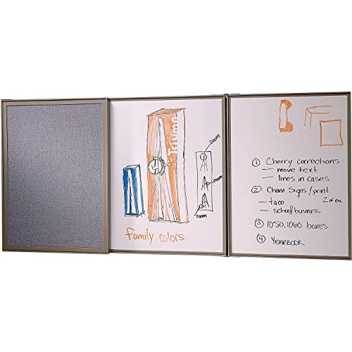 Ghent 41302 Visuall Pc, Gray Fabric Bulletin Board Outside thumb #1