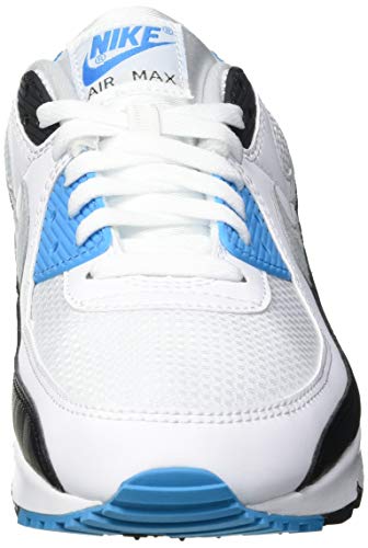 Nike Air Presto, Turnschuhe f&uuml;r Herren, White Black Grey Fog Laser Blue, 45 EU