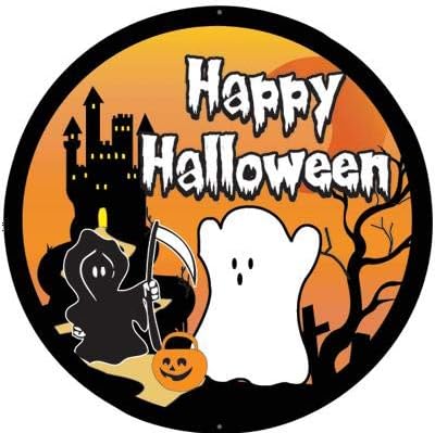 Halloween Medals - 2.5" Haunted House Prize Happy Halloween Gold Spinning Halloween Award