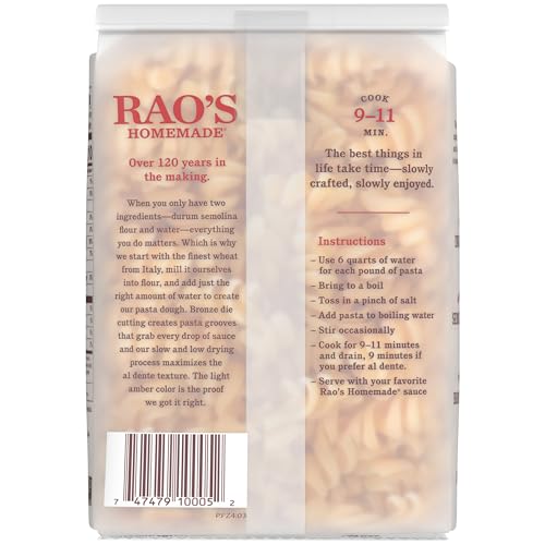 Image of Rao's Homemade Fusilli Pasta, 16 oz