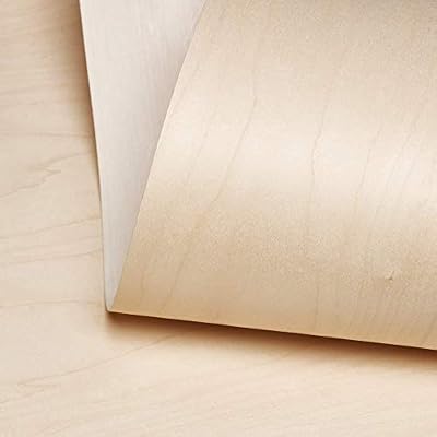 Edge Supply Birch Wood Veneer Sheet Rotary, 24 x 48 inch, Peel and Stick, “A” Grade Veneer Face, Easy Application with 3M Self Adhesive Birch Wood Veneer Sheet, Veneer Sheets for Restoration